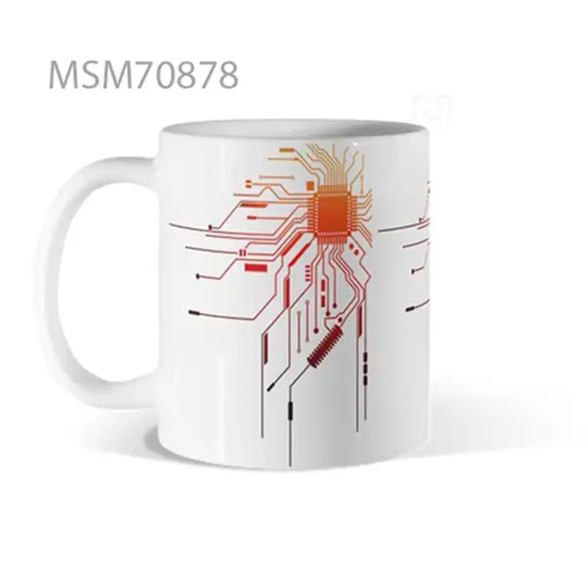 Tech Sunburst Circuit Mug