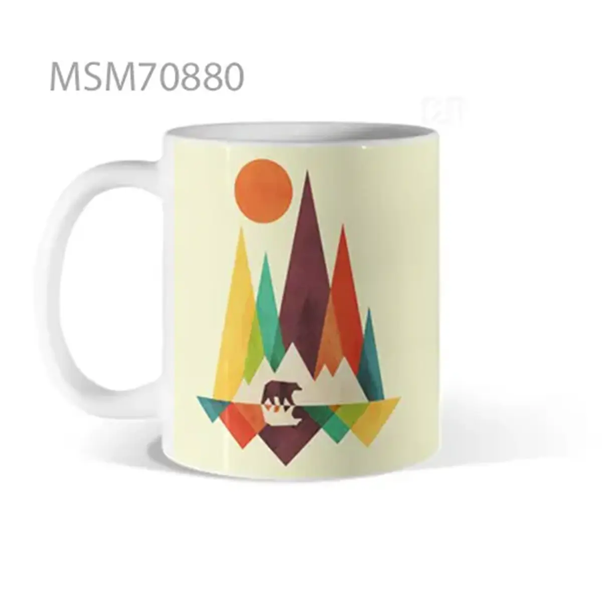 Abstract Triangles Sunny Day Mug
