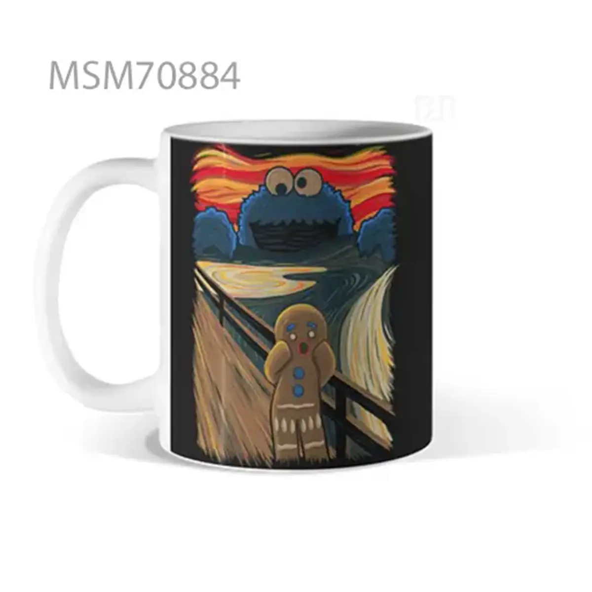 Cookie Monster Scream Parody Mug