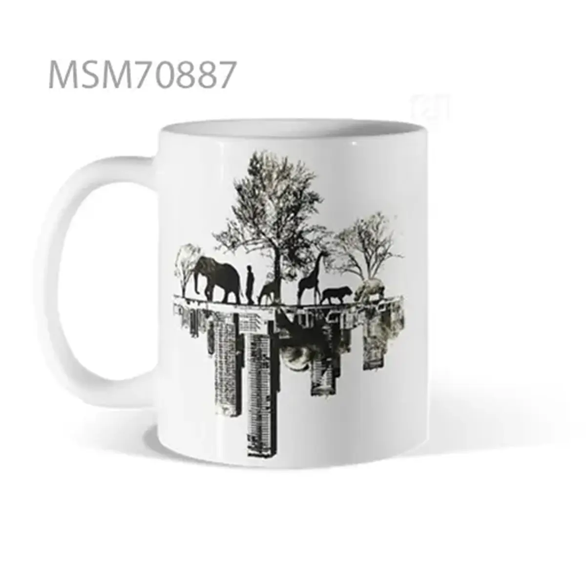 Wildlife Reflection Tree Art Mug