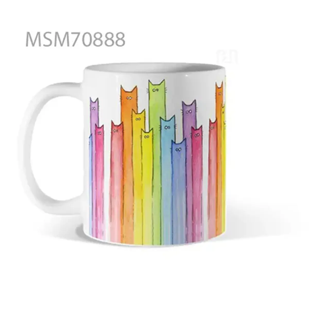 Abstract Tower Shapes Color Mug