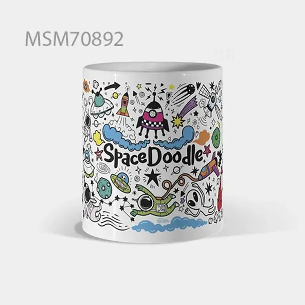 Space Doodle Cosmic Scribbles Mug