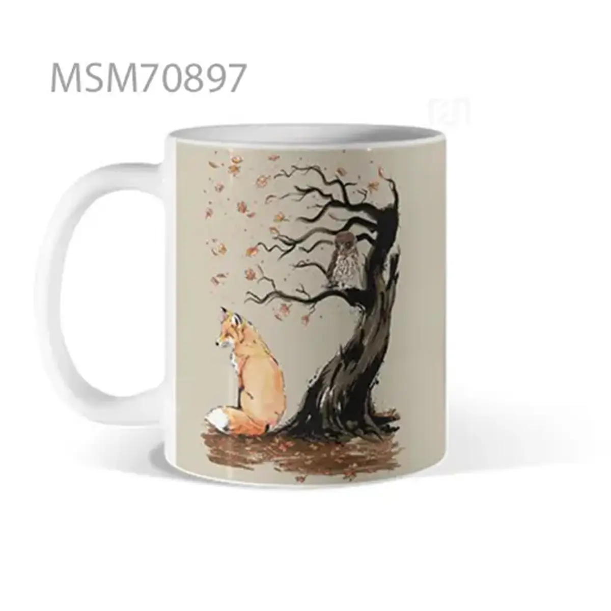 Fox Under Tree Serenity Mug