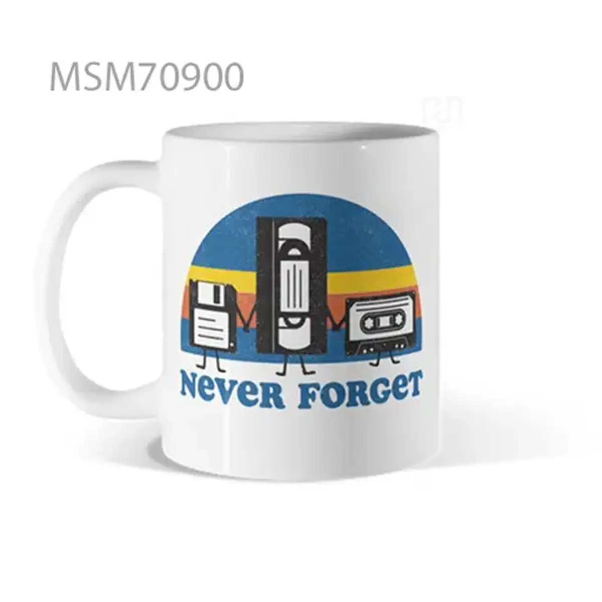 Retro Tech “Never Forget” Nostalgia Mug