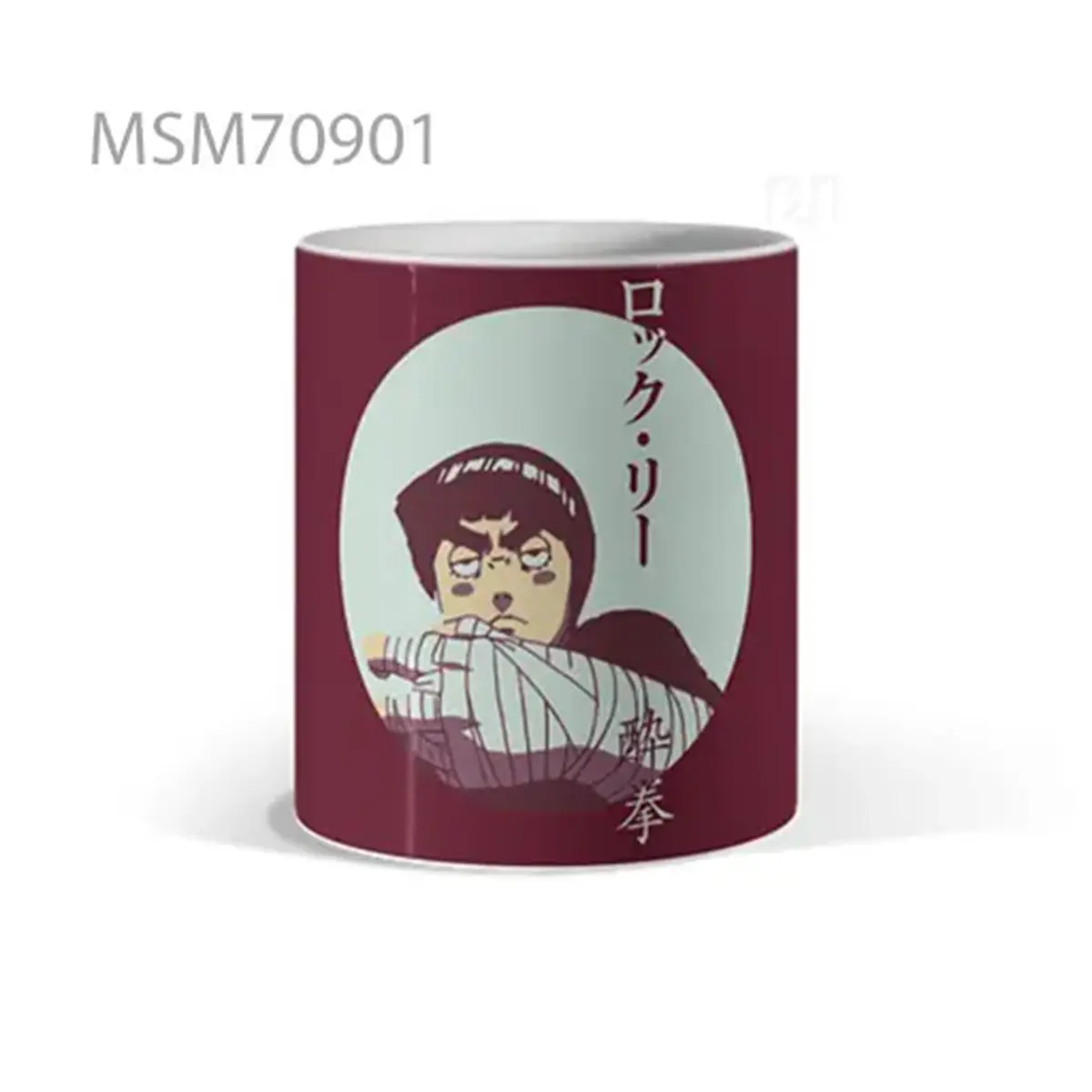 Maroon Samurai Character Japanese Text Mug