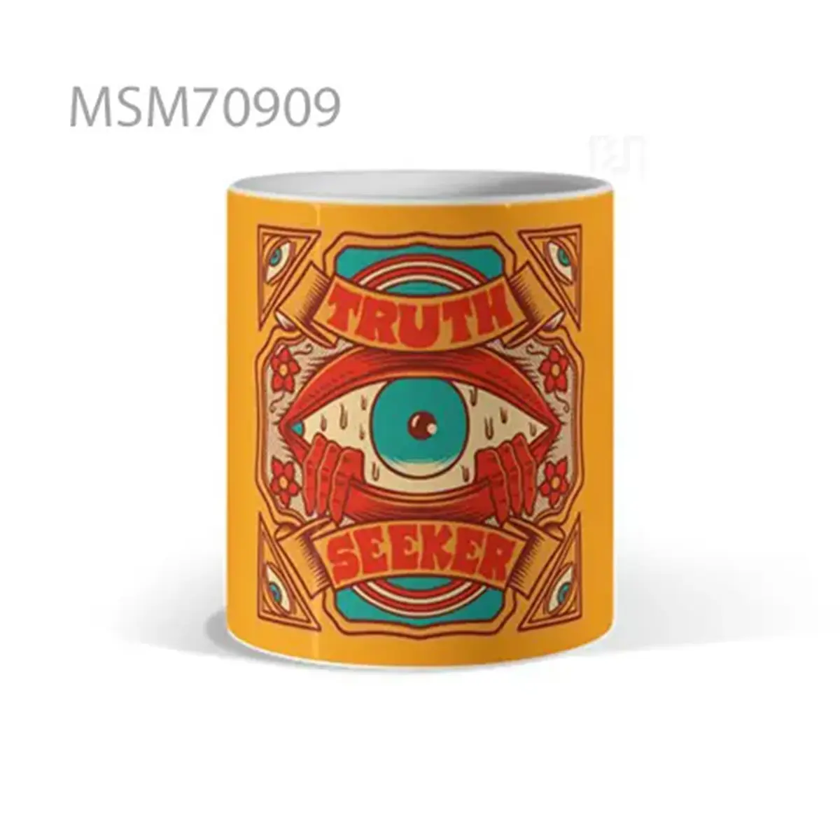 “Truth Seeker” Eye Orange Mug