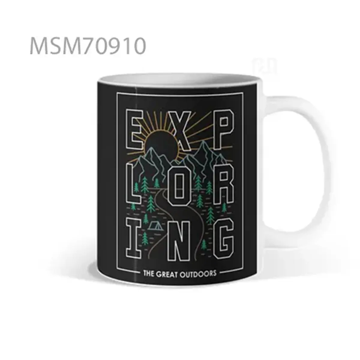 Exploring Outdoors Dark Treescape Mug