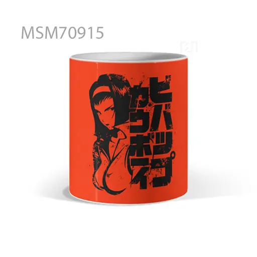 Orange Hero Pose Japanese Mug