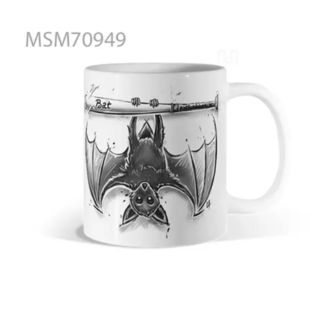 Intricate Bat Wings Spread Mug