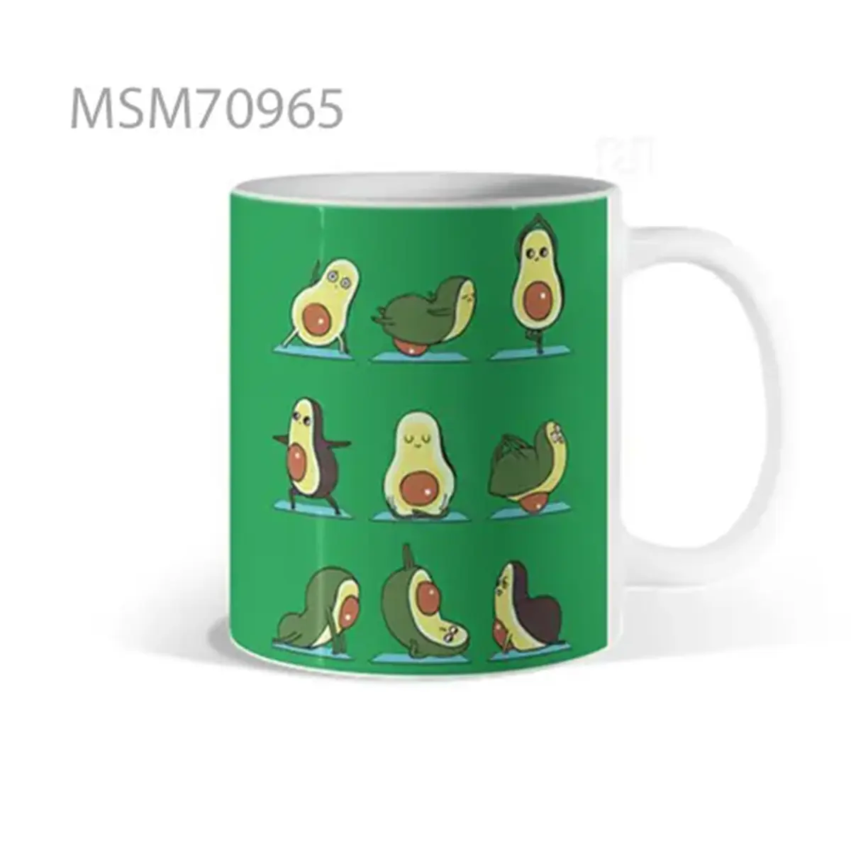 Avocado Expressions Pattern Mug