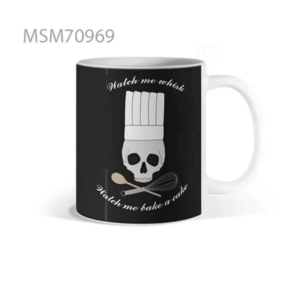 “Watch Me Whisk” Chef Skull Mug