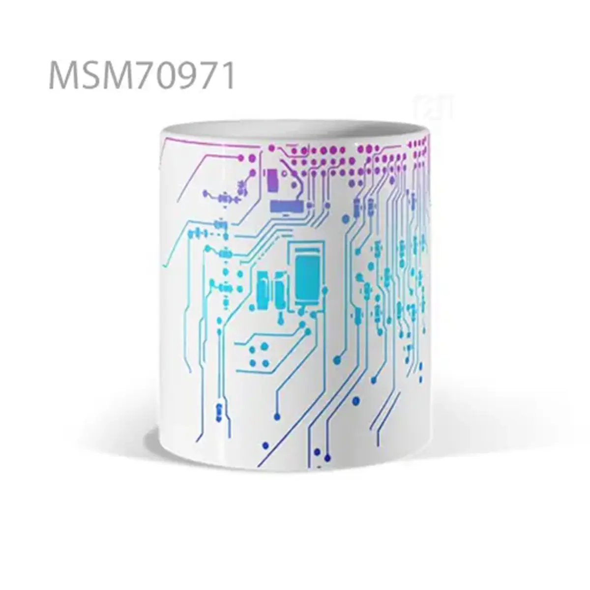 Circuit Board Logic Grid Mug