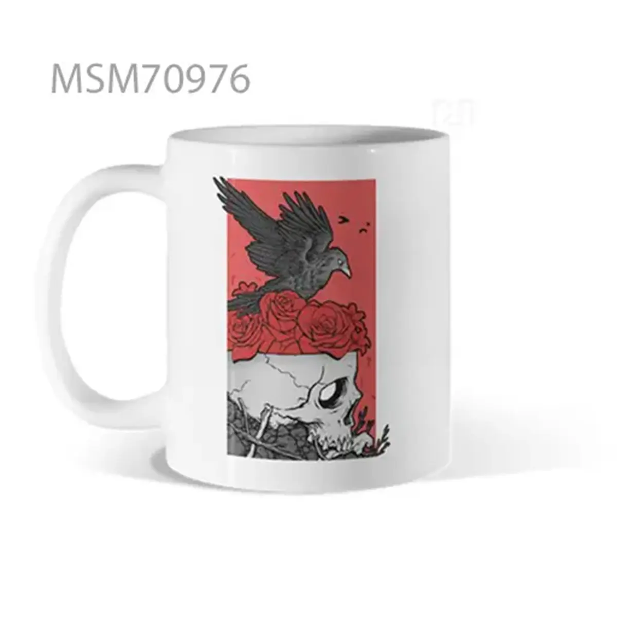 Crow & Skull Gothic Aura Mug