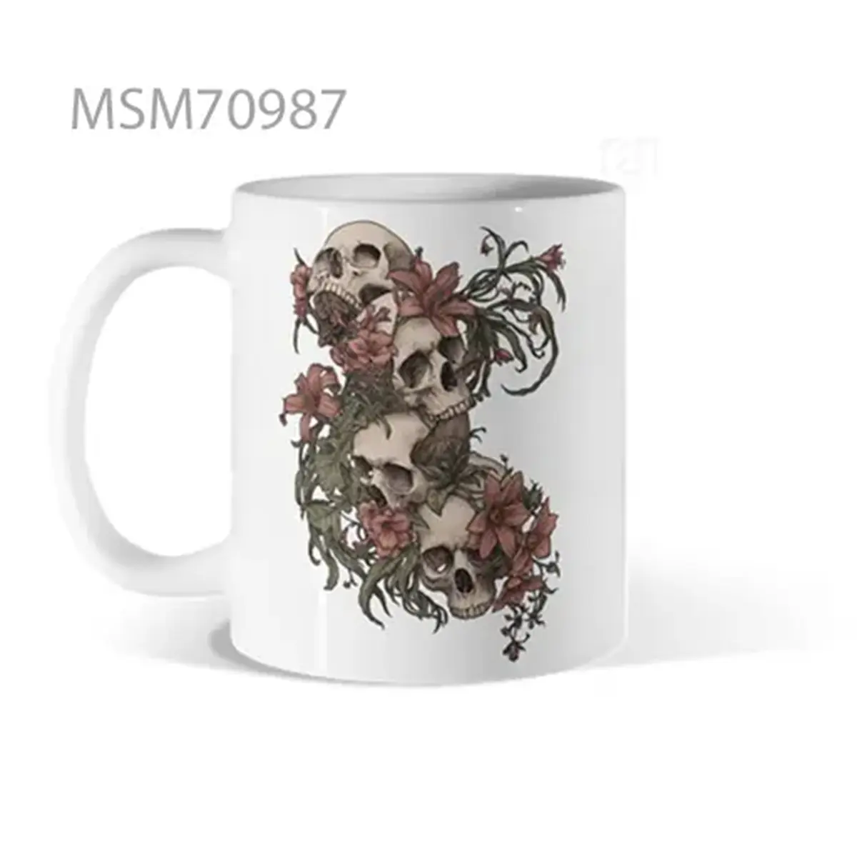 Skull & Floral Fusion Mug