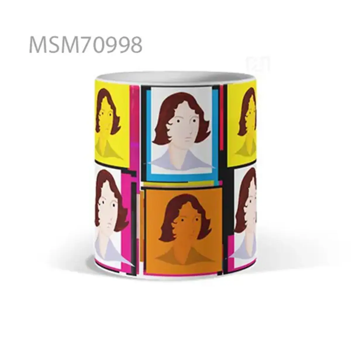 Pop Portrait Rainbow Frames Mug