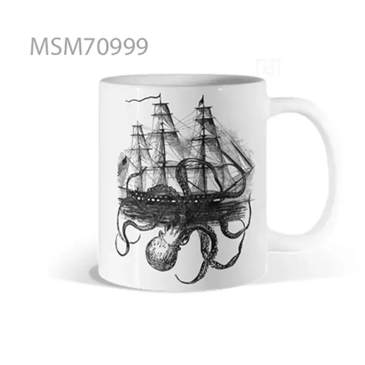 Kraken Shipwreck Ink Mug