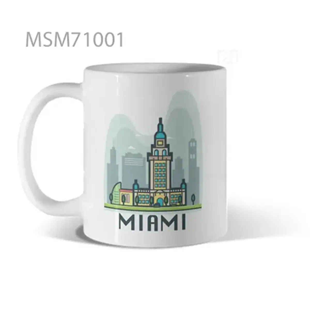Miami Neon Skyline Mug