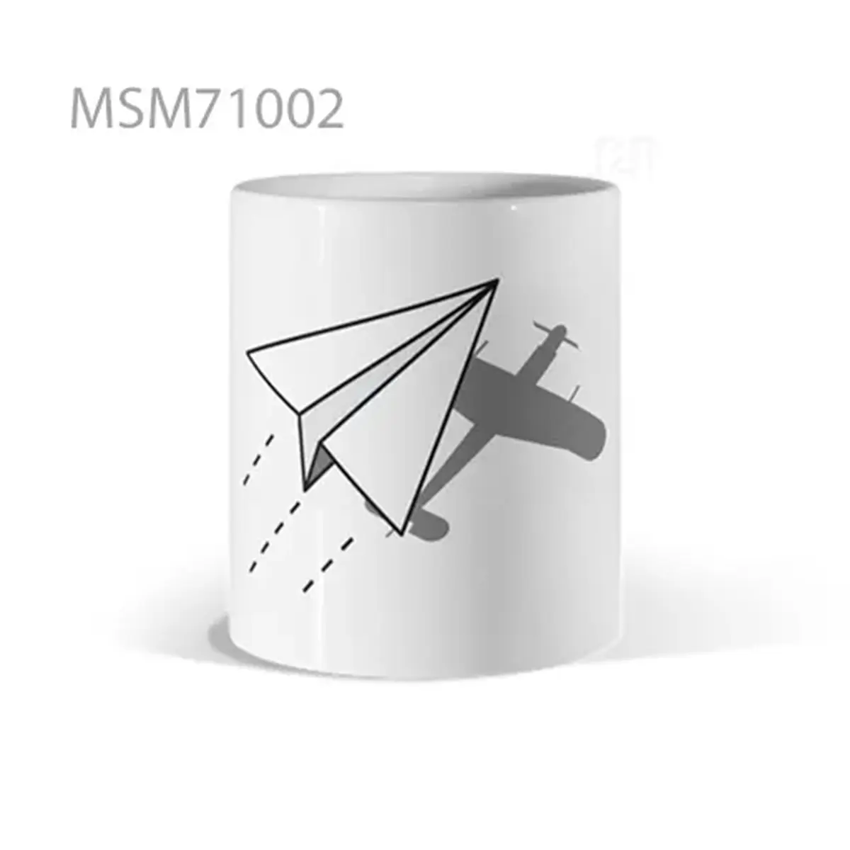 Paper Plane vs. Jet Shadow Mug