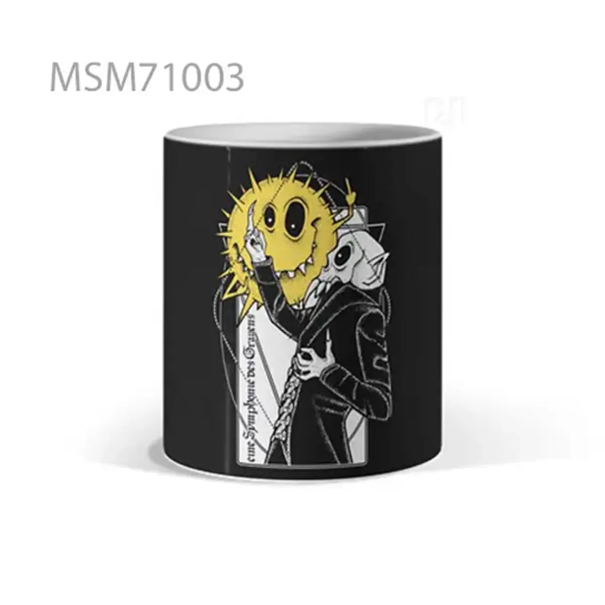 Sun Mask & Suit Figure Mug