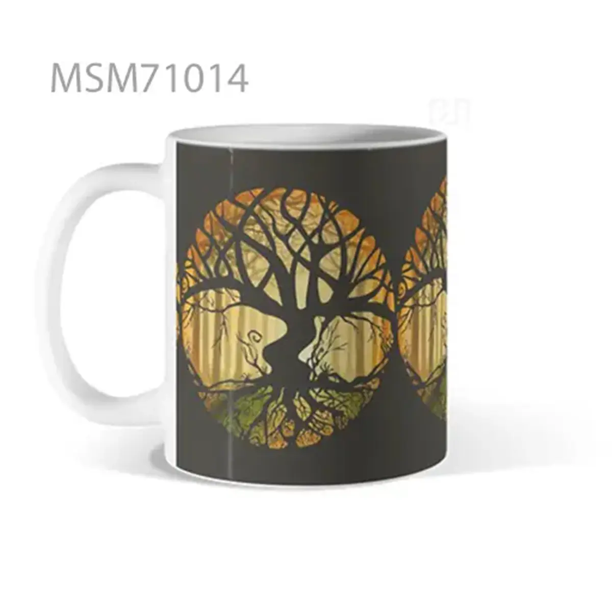 Tree, Birds & Orb Circle Mug