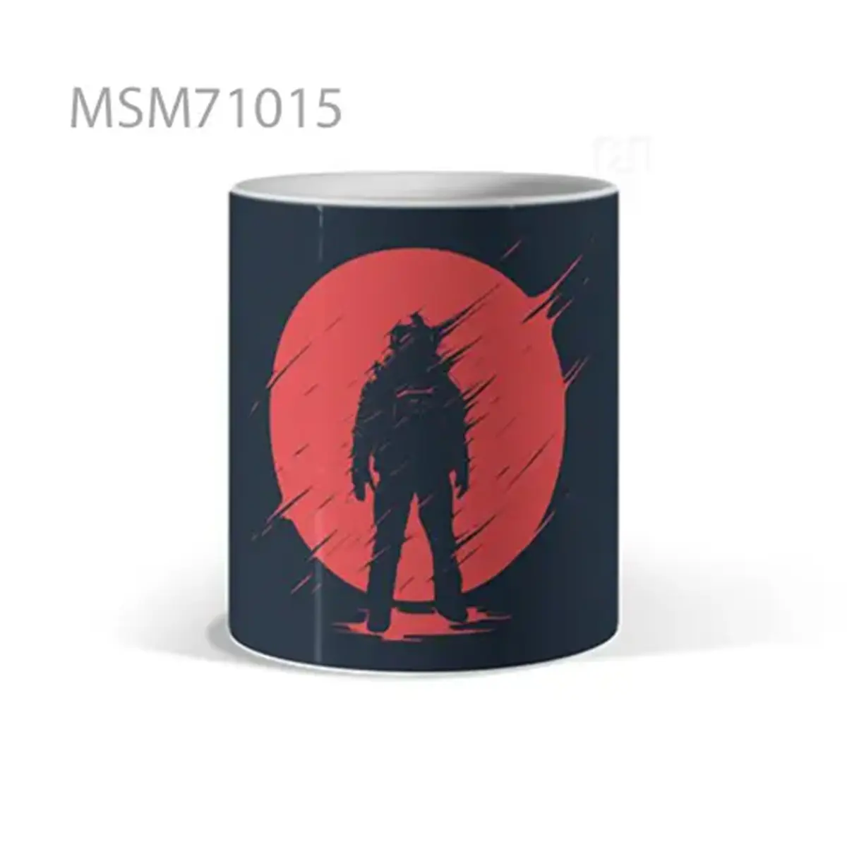 Red Orb Silhouette Drama Mug