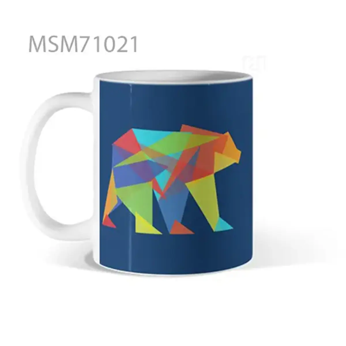 Geometric Bear of Infinite Colors Mug