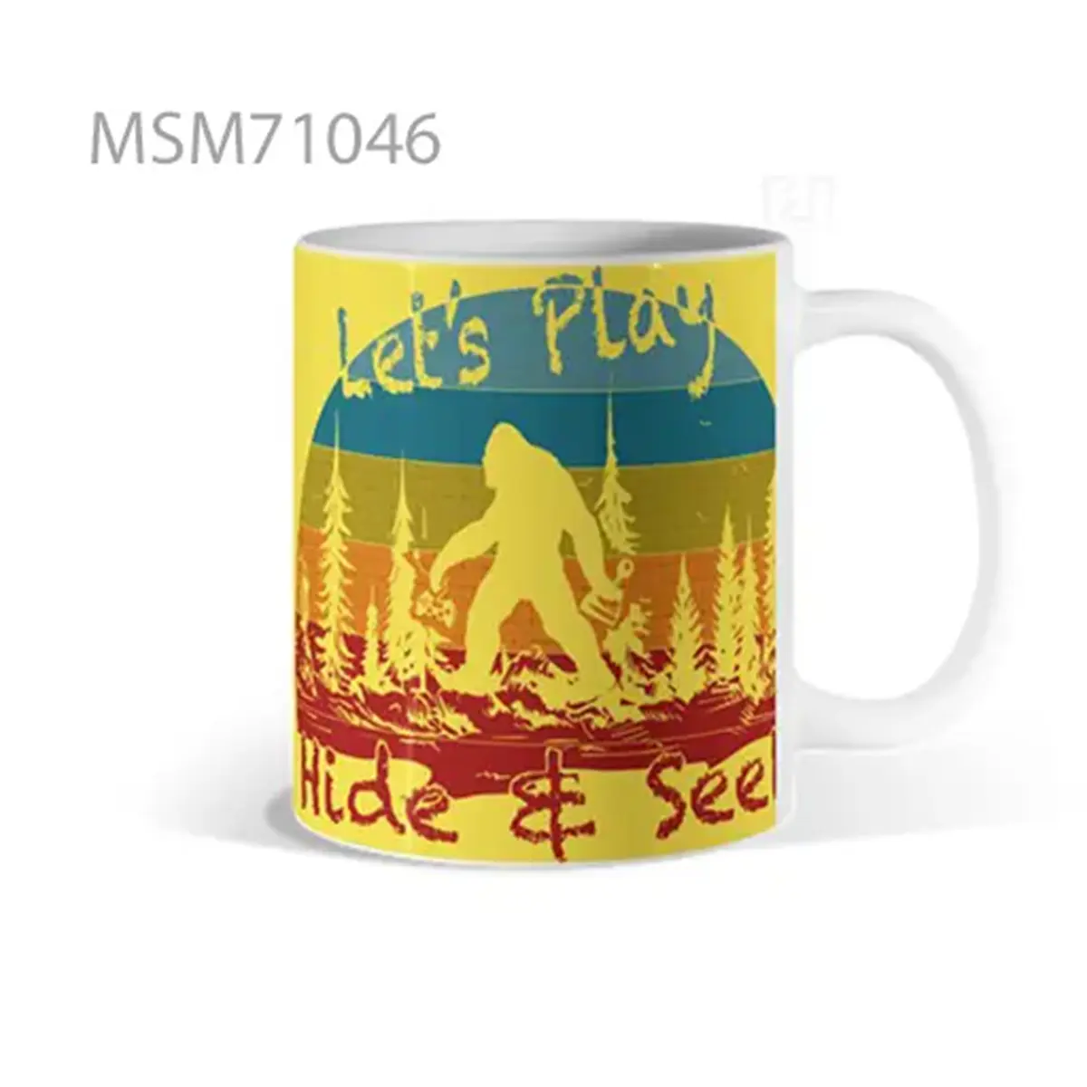Lone Tree & Rising Sun Composition Mug