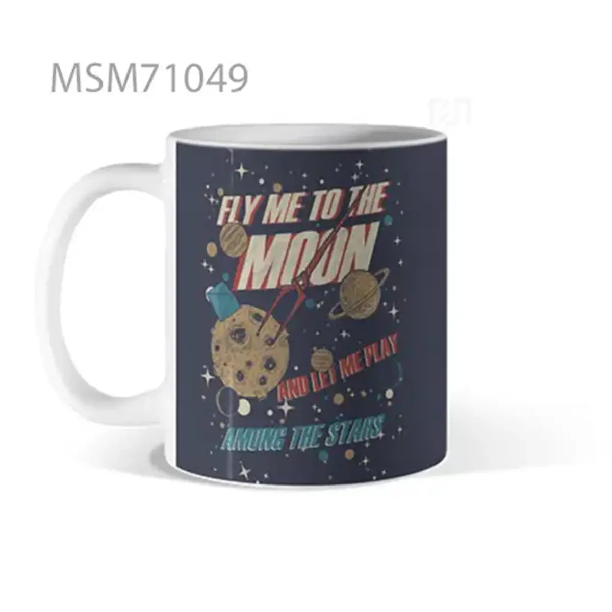 Astronaut’s Journey to Color Orbits Mug