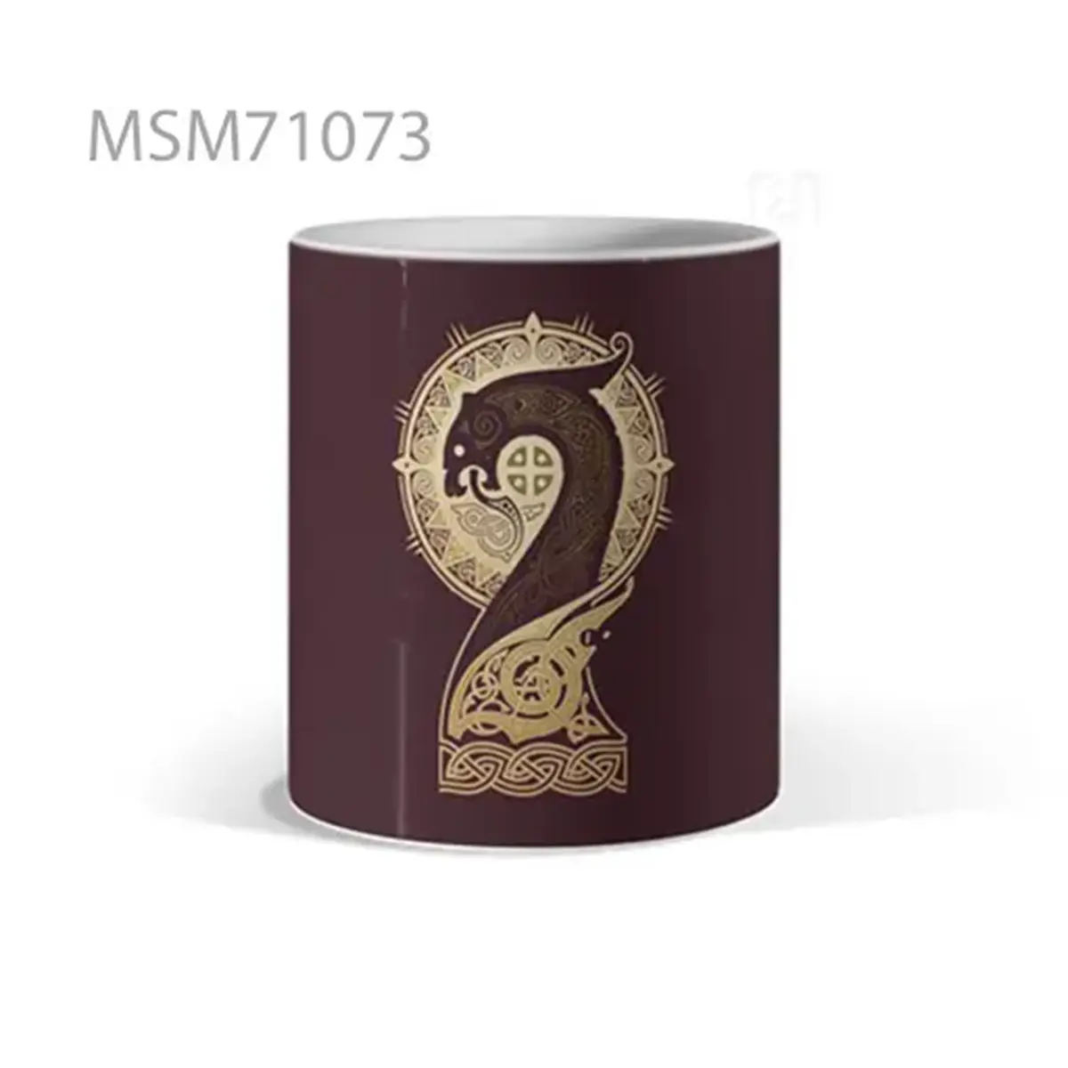 Layered Lines of Midnight Thinking Mug