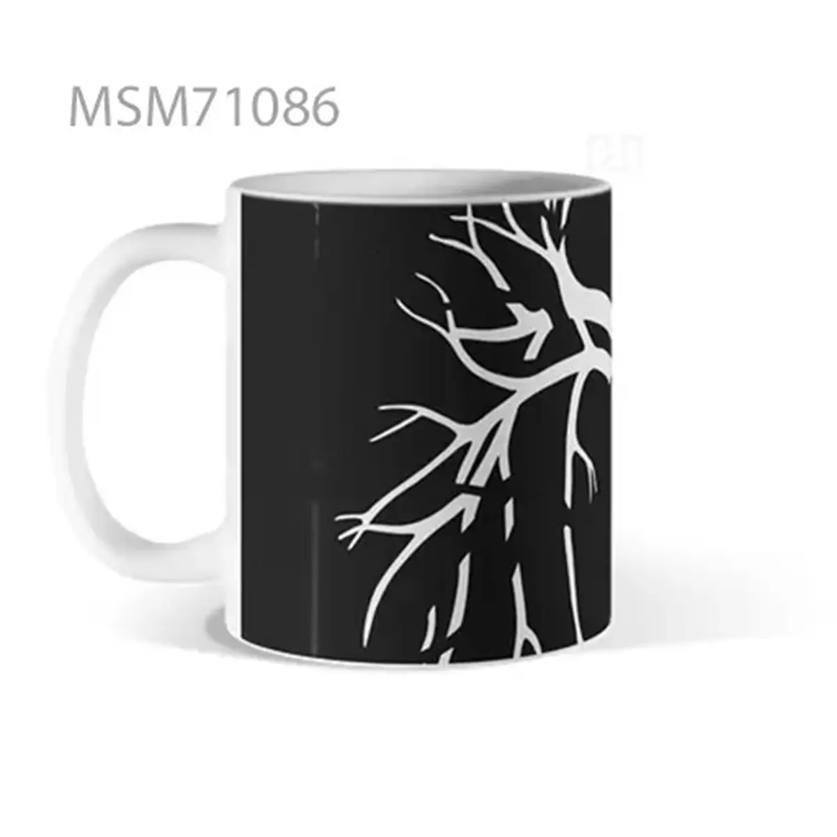 Cartoon Silence in Wide Composition Mug