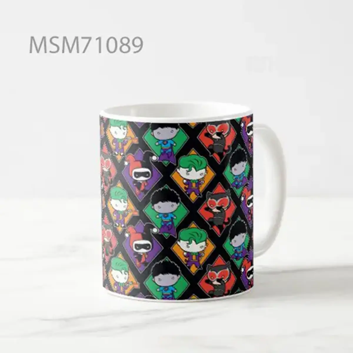Symmetrical Protest in Shades of Beige Mug