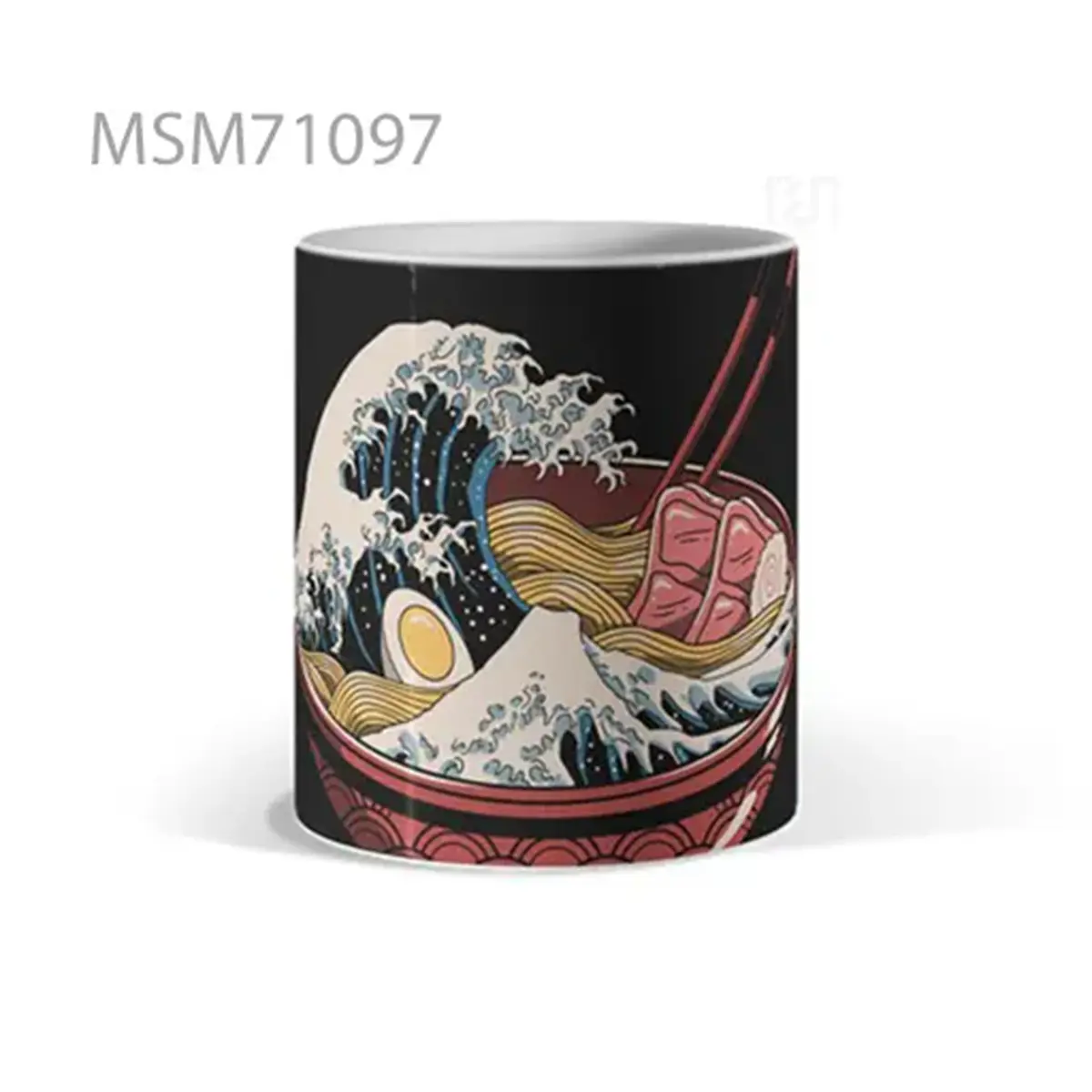 Faded Character in Abstract Parade Mug