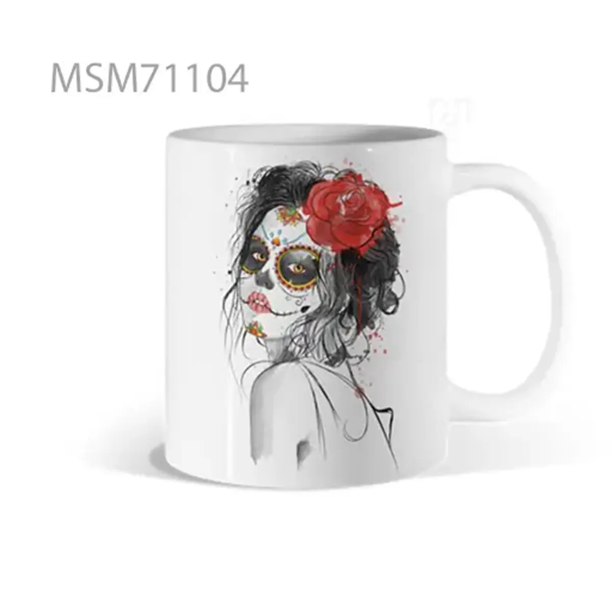 Floral Skull of Soft Doom Mug