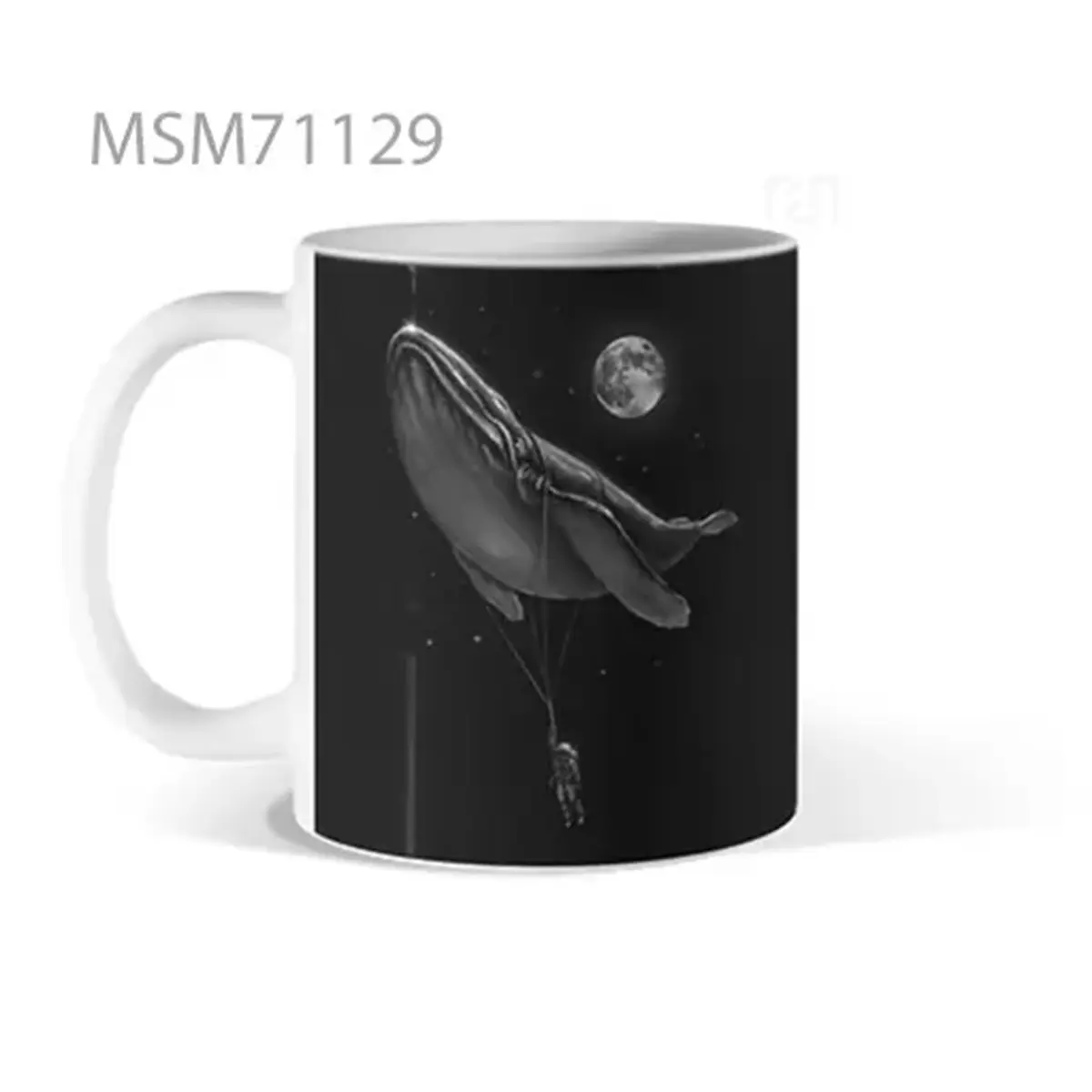 Human Character with Lingering Caption Mug