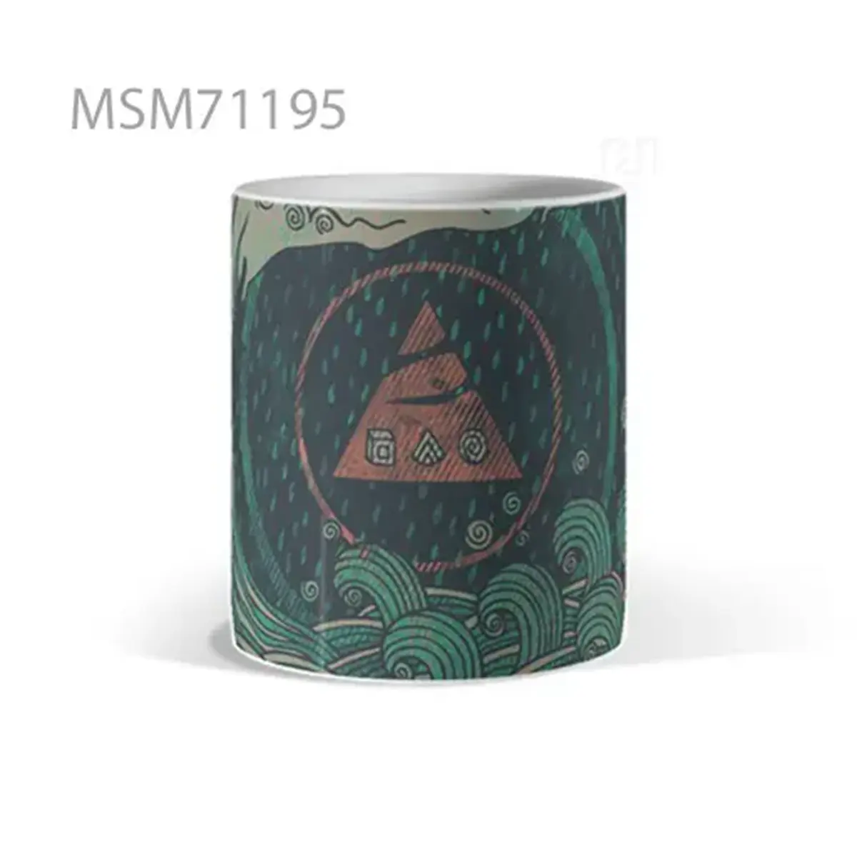 Porcelain Dive into Graphic Logic Mug