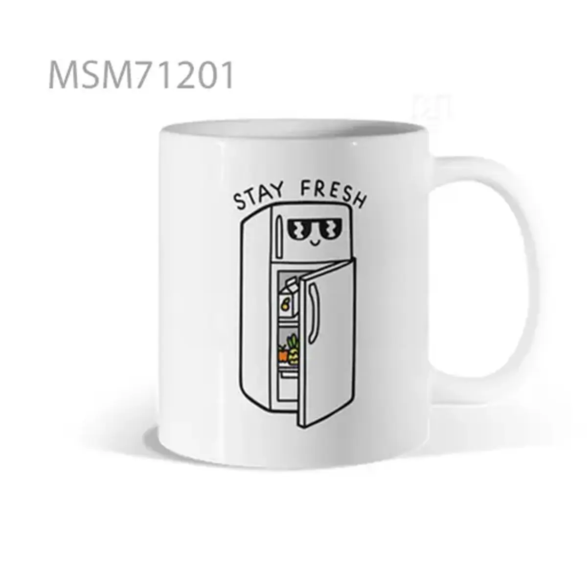 Fragmented Character in Suspension Mug