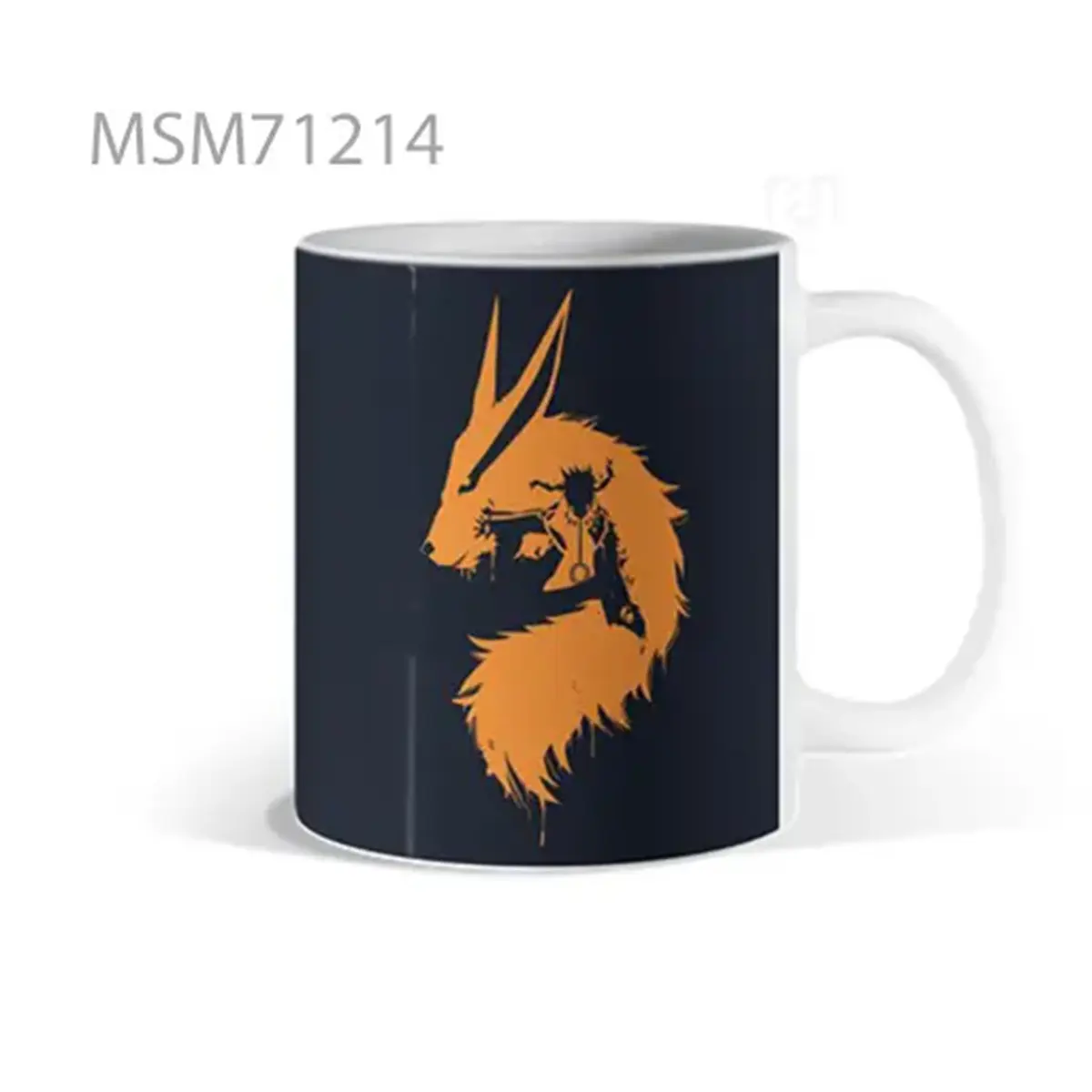 Fox Illustration in Wilderness Mug
