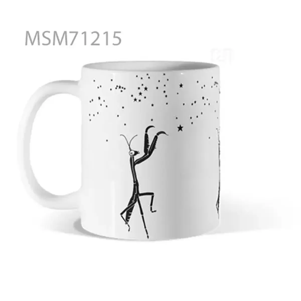 Stick Figure Reaching Star Logic Mug