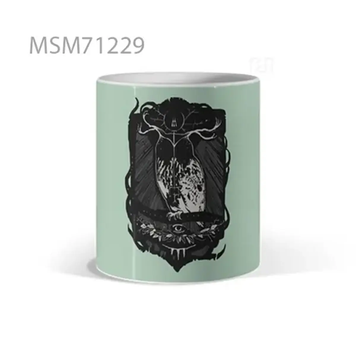 Typography in Grayscale Intensity Mug