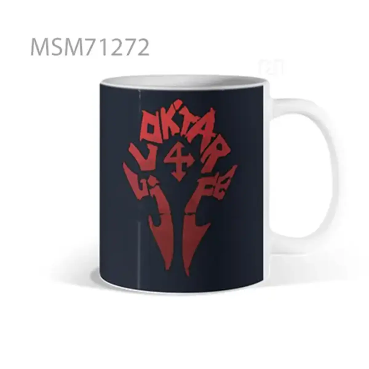 Graphic Face in Ironic Mood Mug