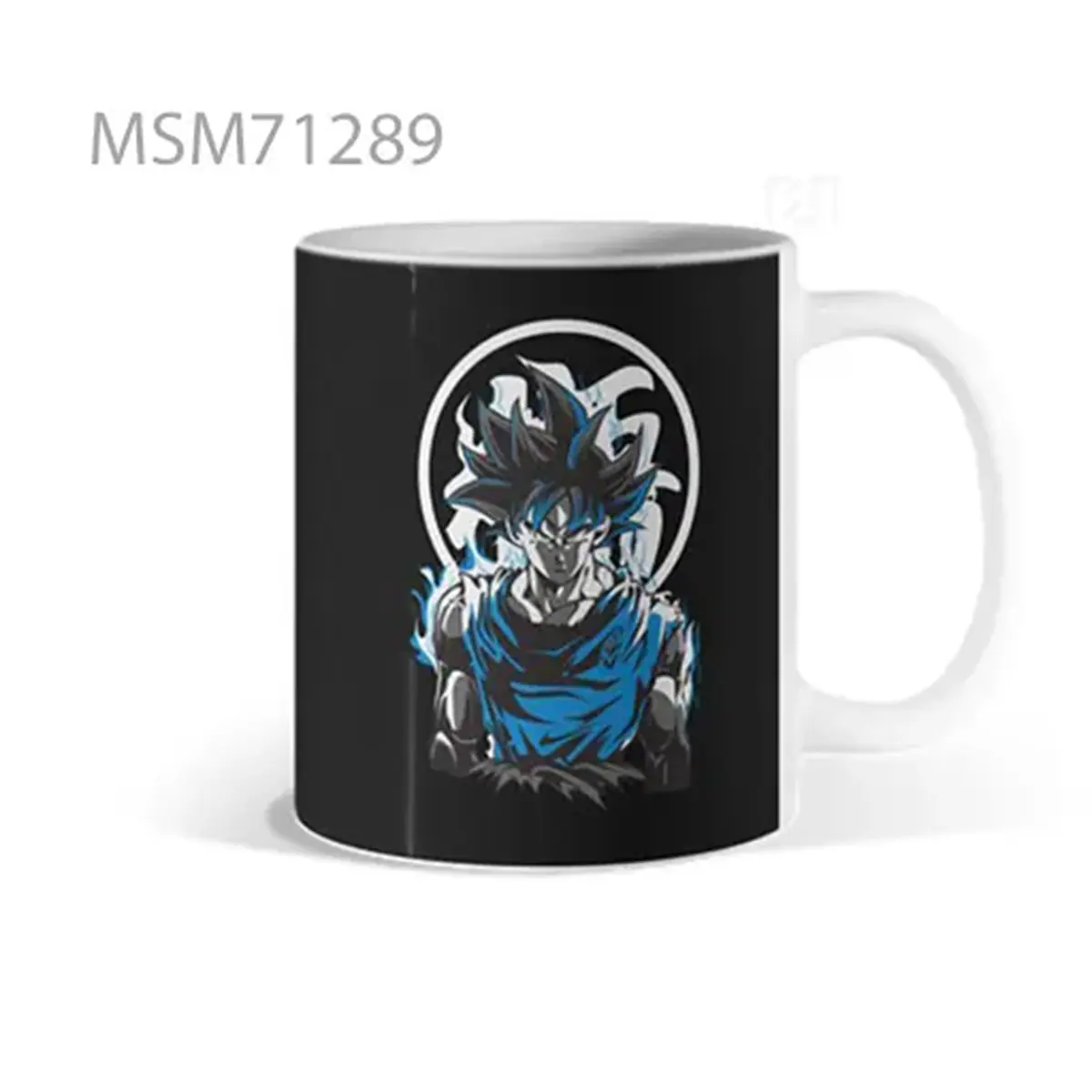 Blue Figure in Moody Composition Mug