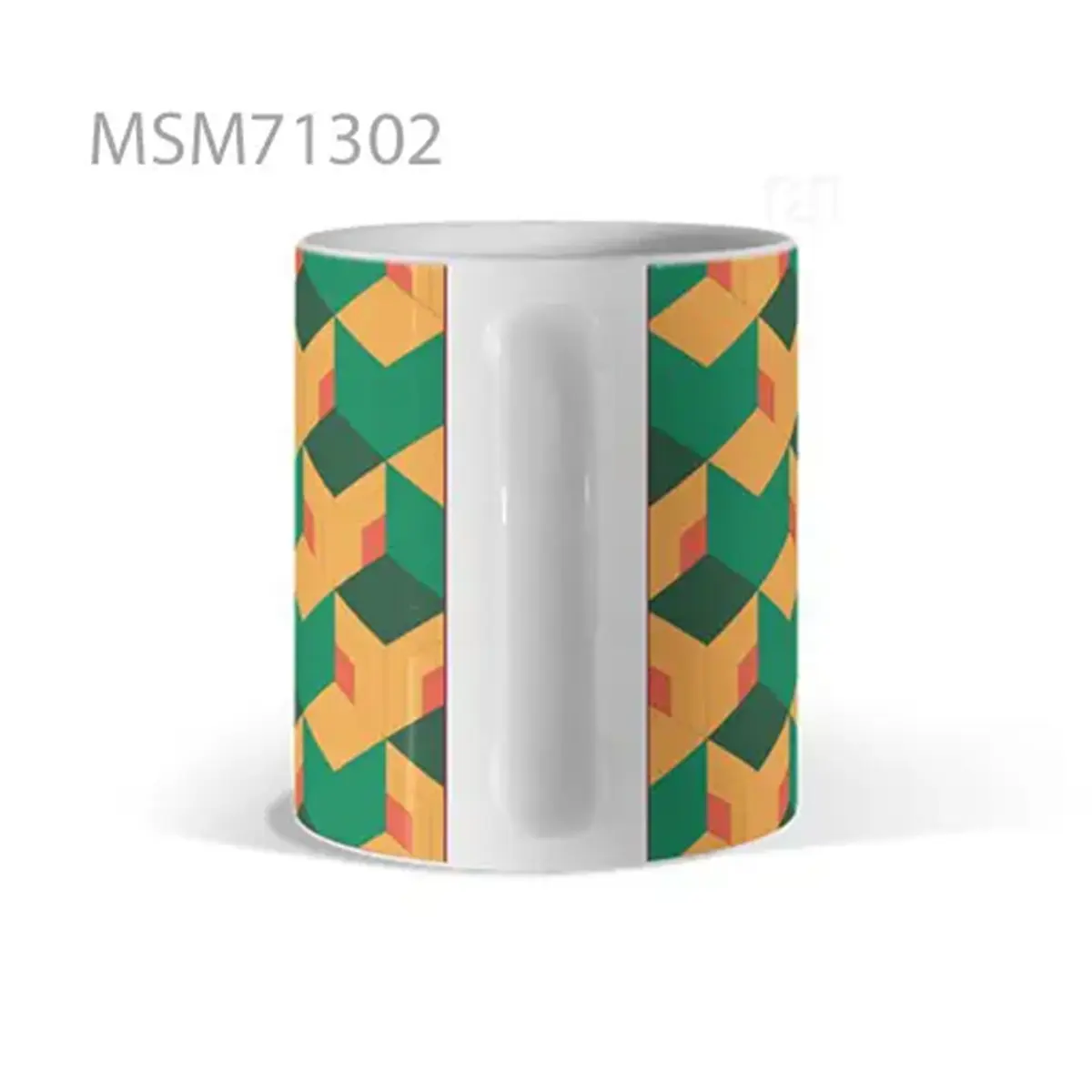 Orange-Green Pattern of Peaceful Chaos Mug