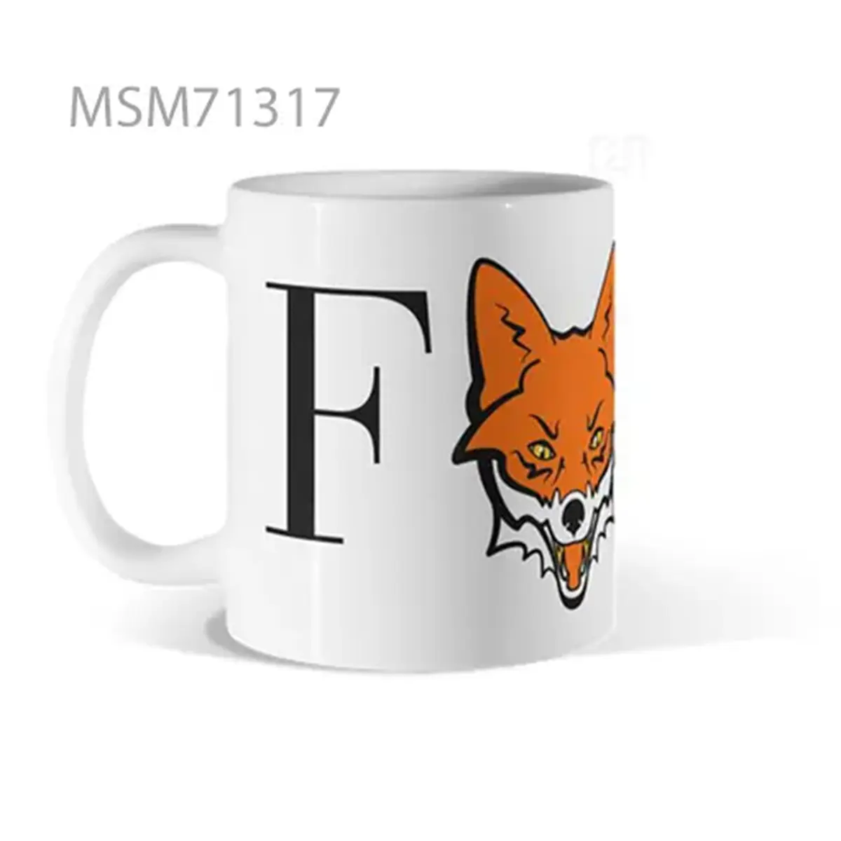 Fox Letter F Design Mug