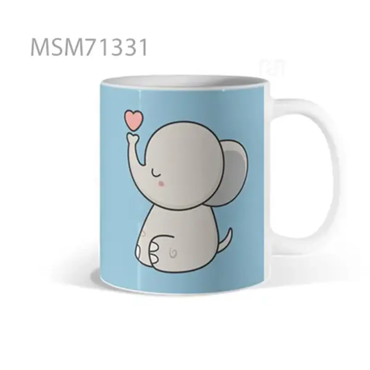 Cute Elephant with Heart Mug