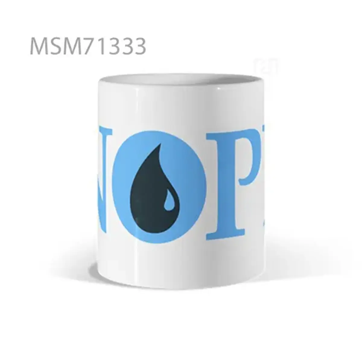 Blue Drop Word Hope Mug