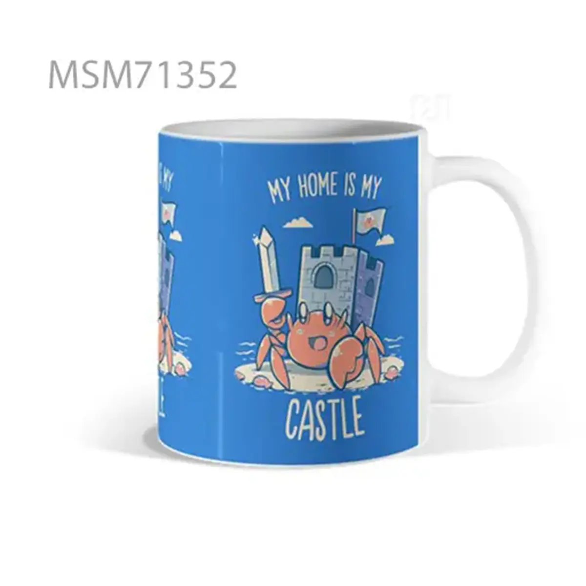 My Home is My Castle (Knight and Cat) Mug