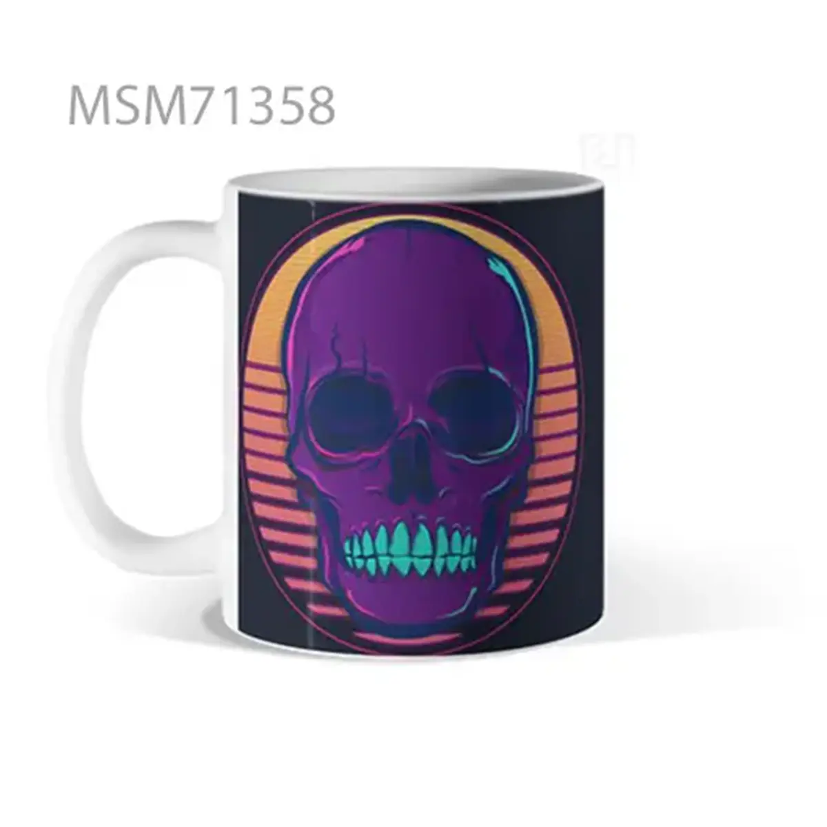 Neon Skull Smile Mug
