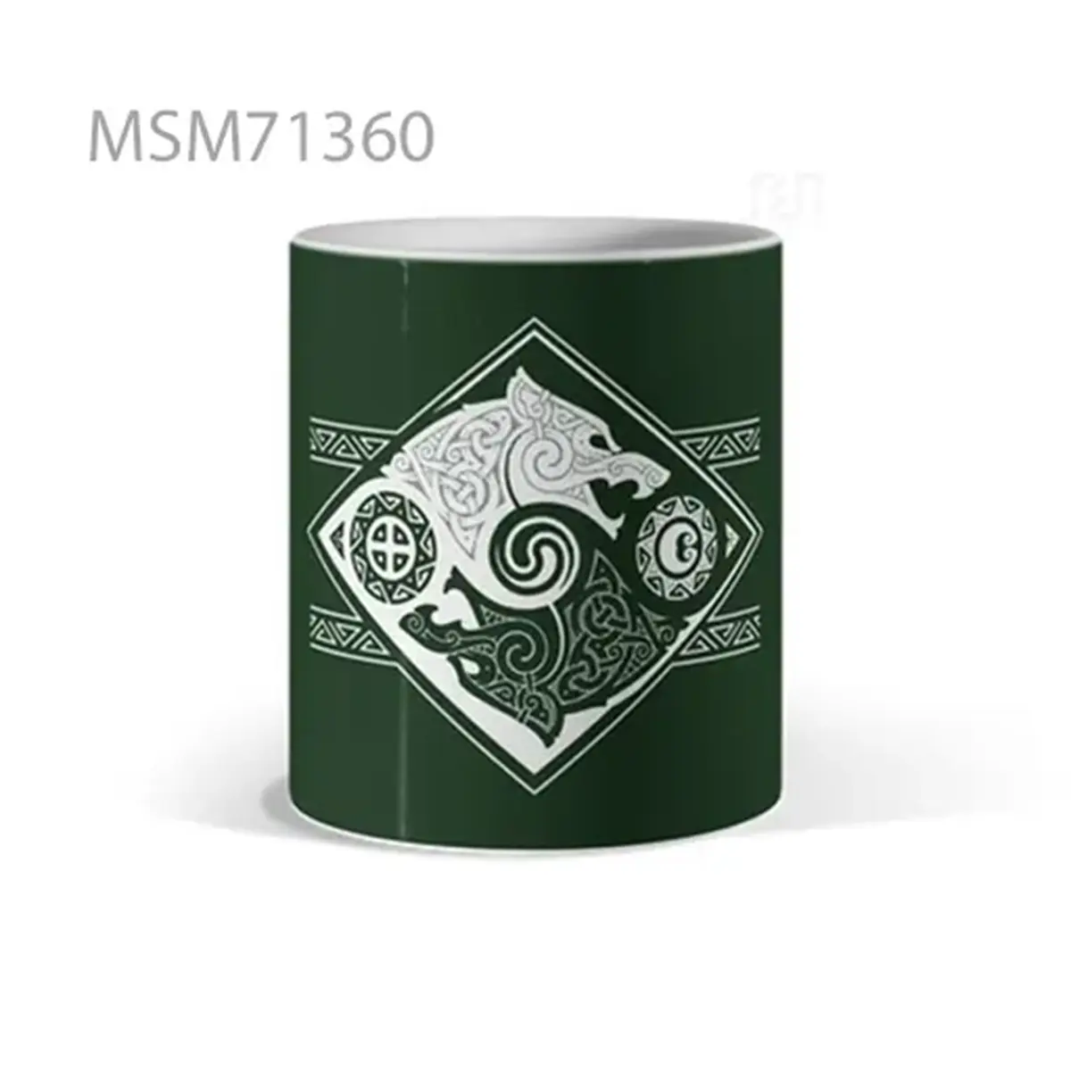 Green Celtic Symbol Mug