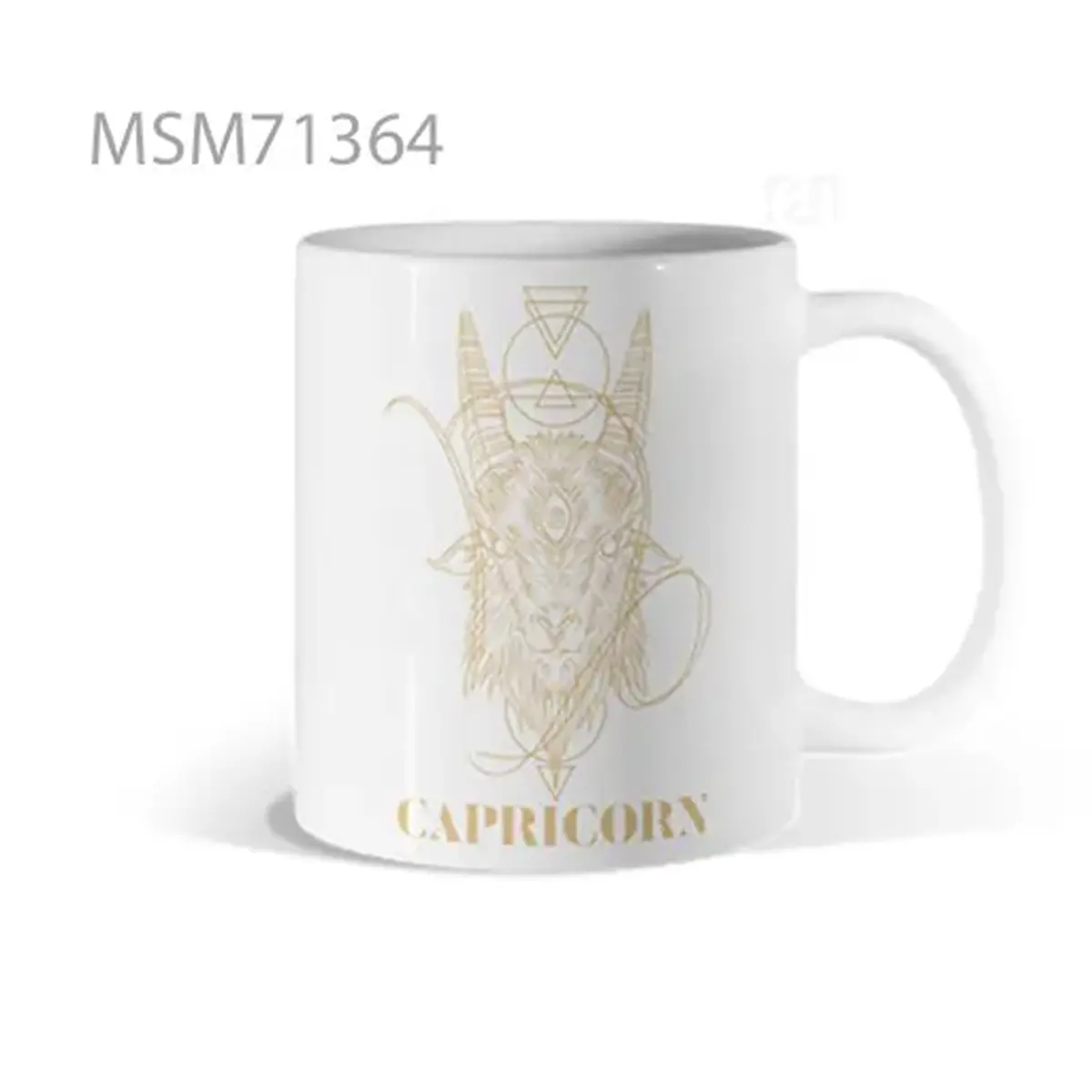 Zodiac Capricorn (Gold Line Art) Mug