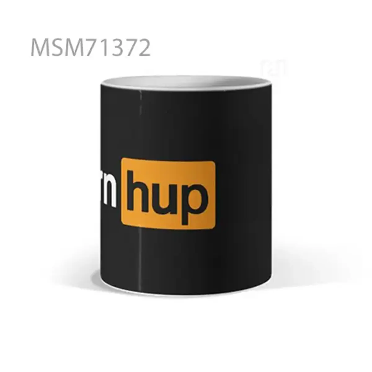 Orange “hub” Parody Logo Mug
